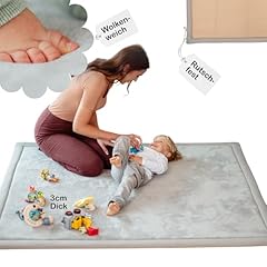 BabybeFun Krabbelmatte Baby - kuschelig...