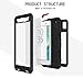Mangix Case Compatible Xperia XA Ultra, Water Resistant Shockproof Aluminum Metal Super Anti Shake Silicone Fully Body Protection with Gorilla Glass Screen Protector for Xperia XA Ultra
