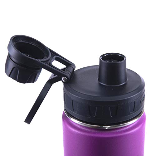 Image of Drinco Stainless Steel Water Bottle Spout Lid Vacuum Insulated Double Wall Water Bottle Wide Mouth Leak Proof Keep Cold Sport Camping Hiking