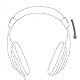 Hama Kopfhörer „ShellTV“, kabelgebunden, Over Ear (Kopfhörer mit Kabel, Kopfhörer Over Ear, mit langem Kabel, 6m Kabel, 3,5mm Klinke, 6,35mm Adapter, Musik Kopfhörer, TV Kopfhörer, vergoldet) schwarz
