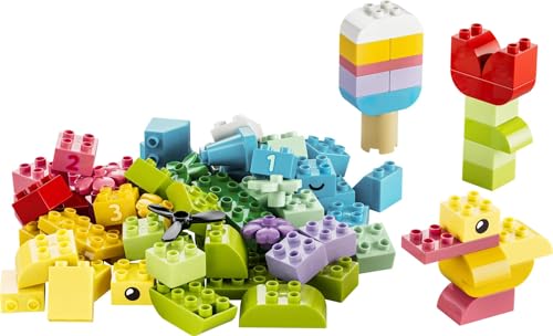 Image of LEGO DUPLO Classic Colorful Creative Box - Educational Building Toy for Open-Ended Play - 10479