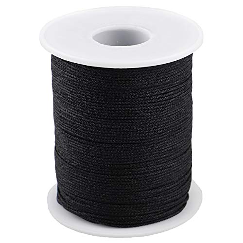 Nylon Thread Twine For Gardening Braided Bracelets DIY Crafts (1mm-394feet, Black)
