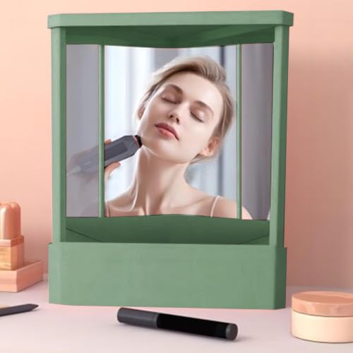 Espejo de reflejo real e imagen no inversa para maquillaje 7