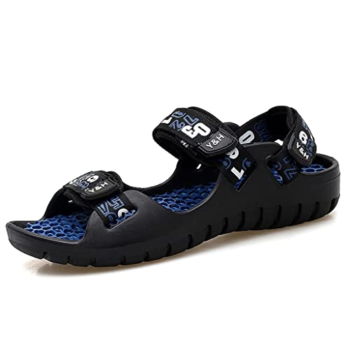 Sandals Men Fashion Designers Sandalias Beach Shoes Men's Shoes Causal Shoes Outdoor Slippers(Blue,7)