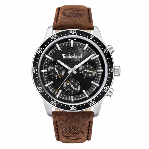 Timberland Reloj Parkman Cuero Marrón Oscuro, Clásico