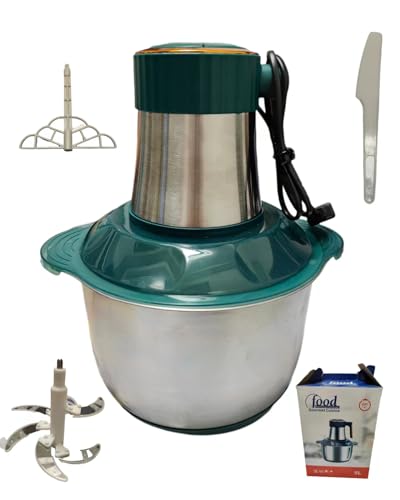 KabFbit Electric Meat Grinder, Food Processor 5l Stainless Steel And Noodle Machine, Used For Food Choppers Of Meat, Vegetables, Fruits, And Nuts, With 6 Sharp Blades, 500w, 110v