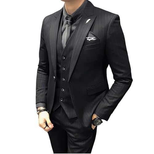 Wenergy] スリーピーススーツ メンズ スーツ ビジネス セットアップ