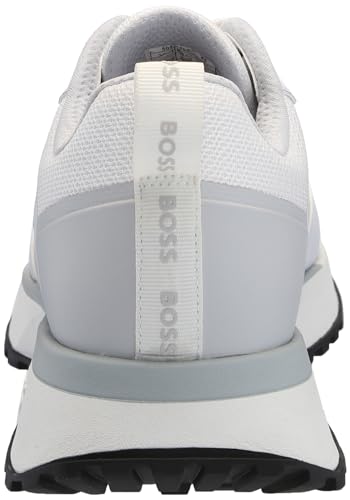 Image of BOSS Men's Big Logo Mesh Mix Lace Up Sneaker