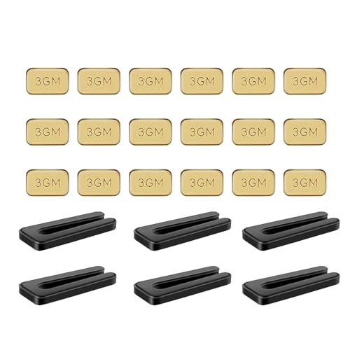 Homoyoyo 6sets Ceiling Fan Balancing Kit of Self-adhesive Weights Clips for Easy Installation Compatible Fans Reduces Wobble Motor Wear for Home Office Use