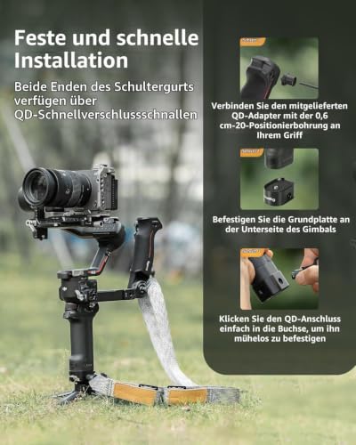 SMALLRIG RS4 Pro Gewichtsreduzierender Schultergurt Shoulder Strap – 4118C – Ansicht 5