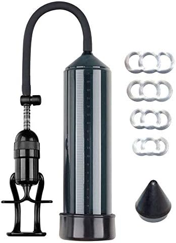 EZpumps 9" Cylinder ED-AID Advanced High-end Finger Grip Pump with Quick Release Valve Free Silicone Rings & Guider
