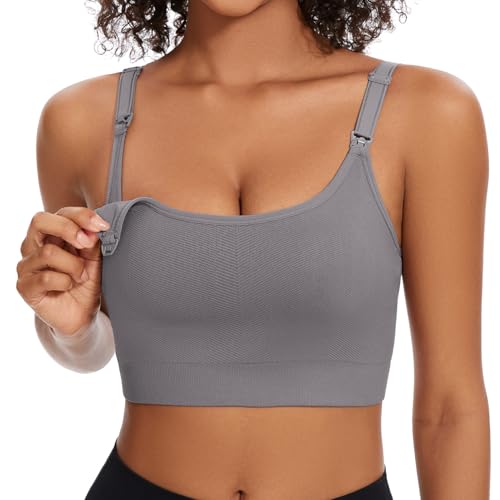 Angelhood Non-Padded Minimizer Nursing Bras for Breastfeeding Support Maternity Sports T-Shirt Bras Wireless Sleep Bralettes - Image 3