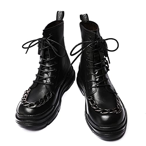 Bottes de Motard Homme Noires Adoptez l'Esprit Rock et la Liberté Gothique