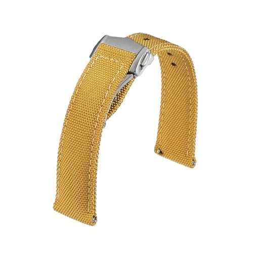 Correa de reloj de tela de vela 22mm deportiva para oficina y fines de semana