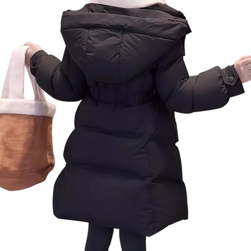 Girls Waterproof Coat Winter Parka Long Puffer Jacket Padded Hooded Snow Clothes2