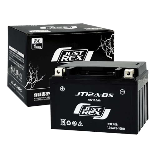 JSTREX(�W���X�g���b�N�X) ���^ �����\�o�C�N�o�b�e���[ YT12A-BS�݊� �t����[�d�� MF�o�b�e���[ GSR400 �O���f�B�E�X400 SV650 GSX-R1000 JT12A-BS