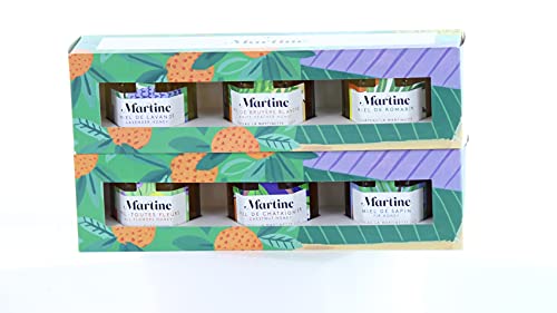 Coffrets cadeau Miels de France - 2 lots de 3 miels de dégustation