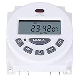 Ruaniy Zeitschaltuhr Zeitschaltuhr L701 LCD-Display für Haushaltsgeräte und Straßenlaternen(12V)