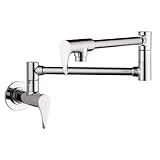 Hansgrohe 39834001 Citterio Wall-Mounted Pot Filler, Chrome