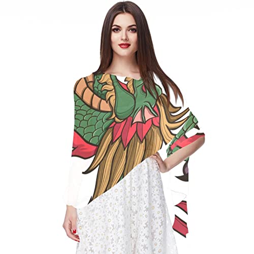 Foulard traditionnel chinois en mousseline de soie pour femme en soirée