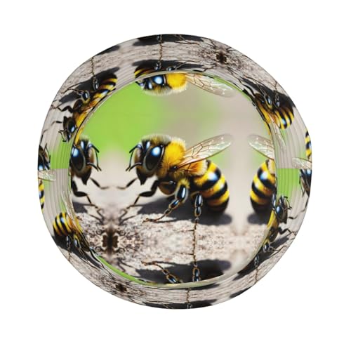 Cute Little bee Adult Unisex Sunshade Bucket hat, Non-Shrinking, Lightweight, Breathable, Foldable, Easy to Store Black4