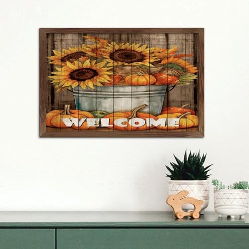 Décoration murale bois Welcome pour embellir un mur de bureau vide avec poésie