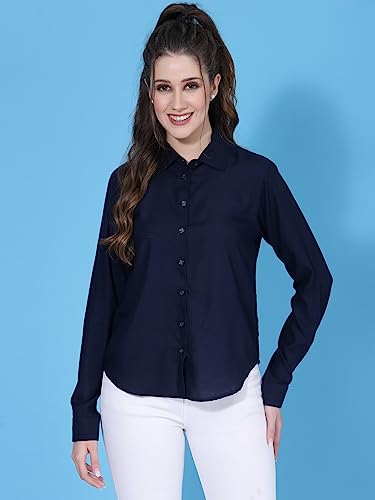 Image of OOMPH! Women's Cotton Regular Fit Floral Button Down Shirt