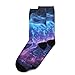 SyXIOP Blue Cow Fashion crew socks running casual wicking womens crew socks (2-Pair)