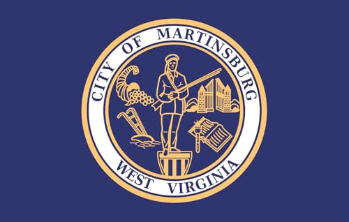 Drapeau Martinsburg West Virginia de qualité supérieure grand format - 2