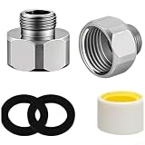 Nexbrill Kupferadapter, 3/8 Zoll Außengewinde auf 1/2 Innengewinde, auslaufsicher mit Dichtung, für Badezimmer, Küche, Wäsche, Sanitäranlagen, Hochtemperatur-Montageverbinder (2 Stück) (2 Stück