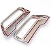 2PCS Chrome Car Rear Exhaust Cover For Peugeot 3008 5008 T87 2017-2019 End Pipe Exterior Decoration Accessories Rear End Components(Silver)