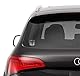 SkinoEu® 2 Stück Vinyl Aufkleber Autoaufkleber Stickers Auto Moto Motorrad Fahrrad Helm Fenster Tuning B 181