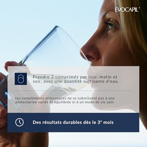 Complément Biotine Zinc Sélénium Evocapil Plus Anti-Chute Cheveux - 5
