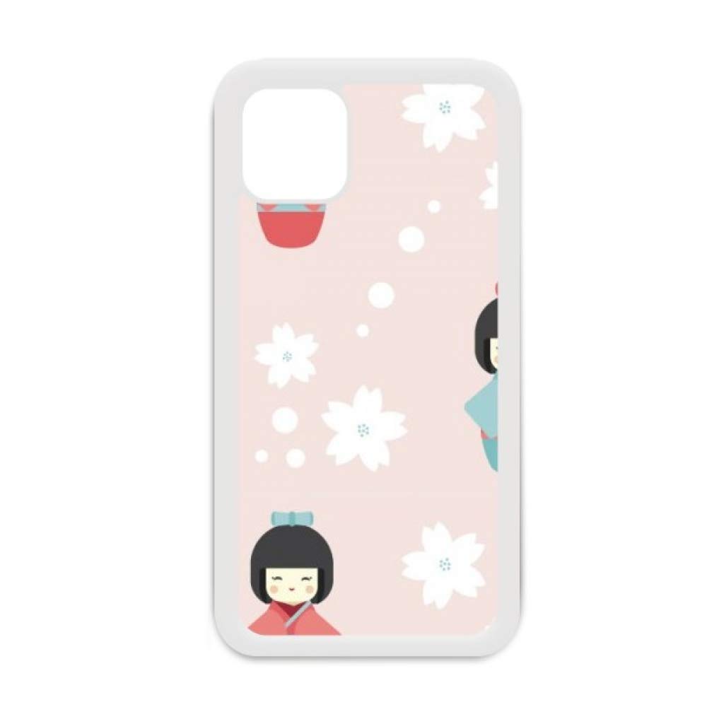 Coque iPhone 12 Pro Max japon pattern coque Apple blanche rigide