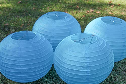 Just Artifacts 10-Inch Aquamarine Blue Chinese Japanese Paper Lanterns (Set Of 5, Aquamarine Blue) #TOP7