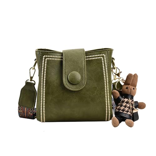 PNZLZIA Vintage Fashion Bag with Adjustable Wider Shoulder Strap, Retro Small Water Bucket Design