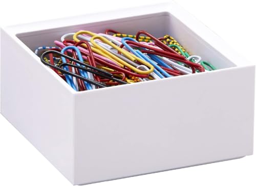Image of Bostitch Office Konnect Desk Organizer Accessory Tray, Stacks for Desktop Storage, White (Pack of 6)