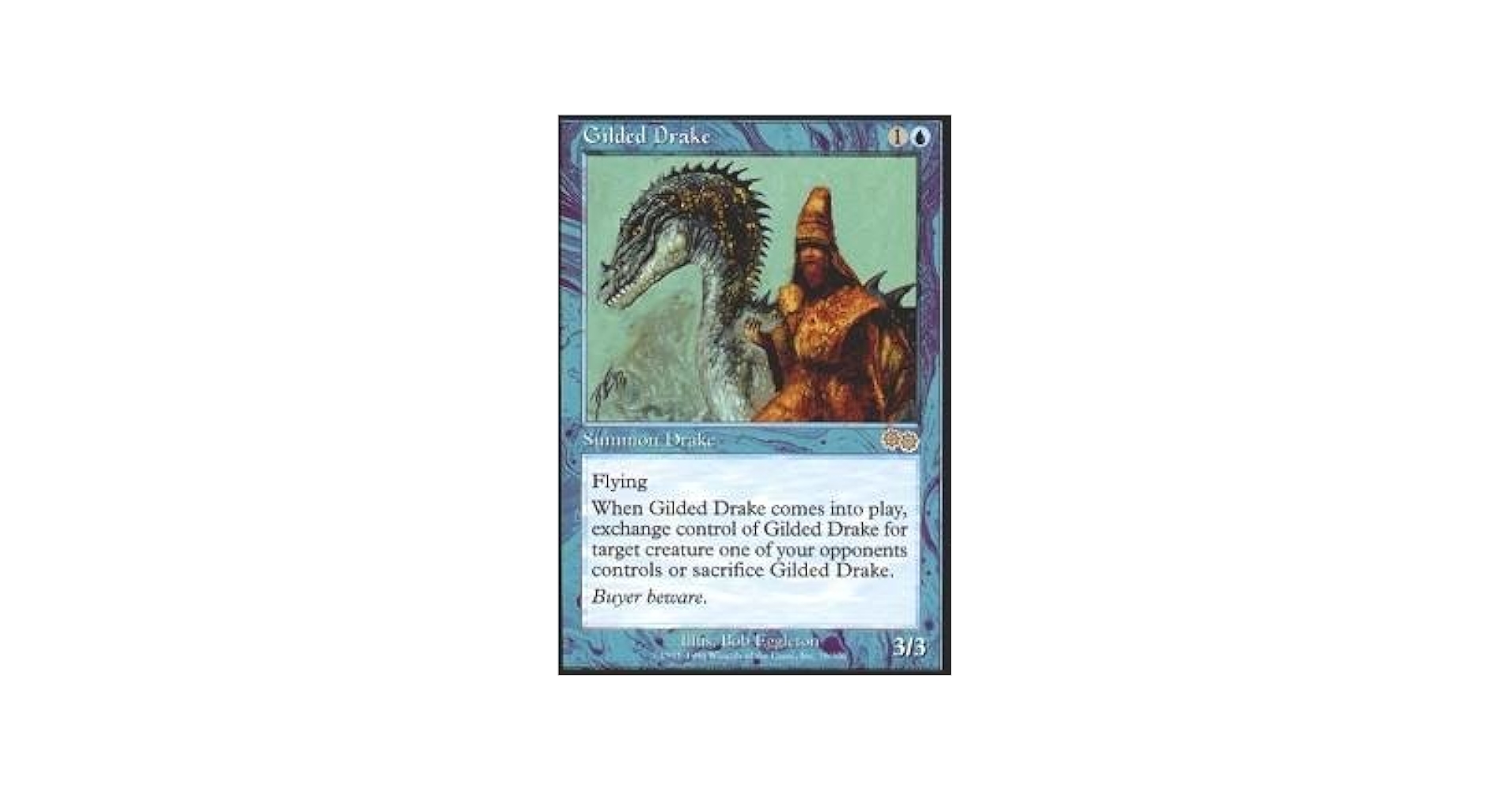 Amazon.com: Magic The Gathering - Gilded Drake - Urza's Saga