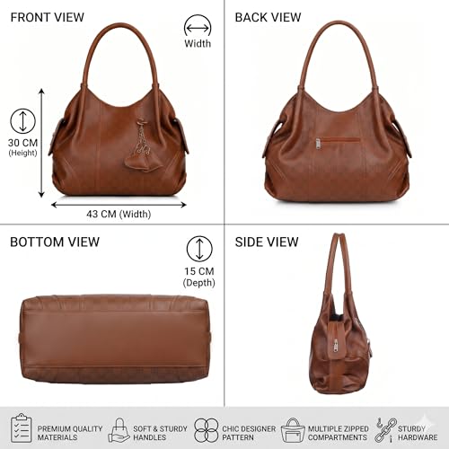 Image of Fostelo Women's Style Diva Satchel Tote Handbag for Women | Ladies Purse | Stylish Shoulder Bag | Gift For Women
