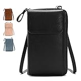 👝【Elegantes Und Klassisches Design】 Frauen crossbody handytaschen haben schönes und klassisches aussehen, ausgestattet mit verstellbarem schultergurt (Länge ca. 71cm - 128cm). Die handytasche ist für verschiedene anlässe und jede kleidung geeignet, so dass es praktisch und modisch für den täglichen gebrauch.
