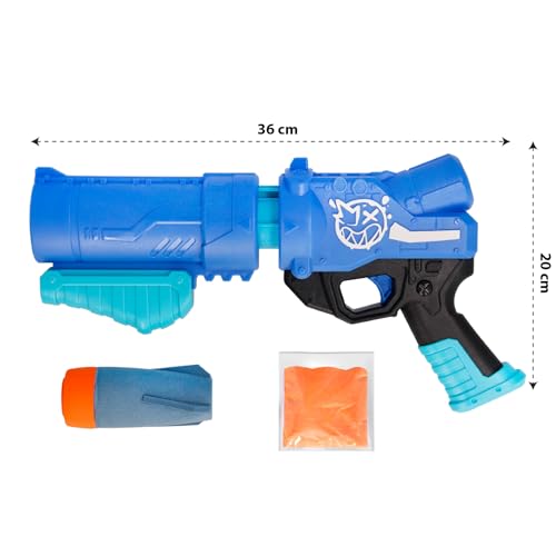 Image of Funskool Color Clash Atomic Launcher, Color Gun for Holi, Eco Friendly, Outdoor Games Toy Gun for Boys, Best Gift for Kids 8 Year Old and Above