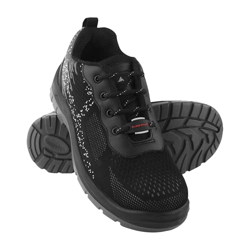 Image of APS K50 Men's Safety Shoes - Ultra-Lightweight, Highly Breathable Upper, Flexible & Comfortable - Memory Foam Insole, Low Ankle PU Outsole - is 15298 Compliant Black