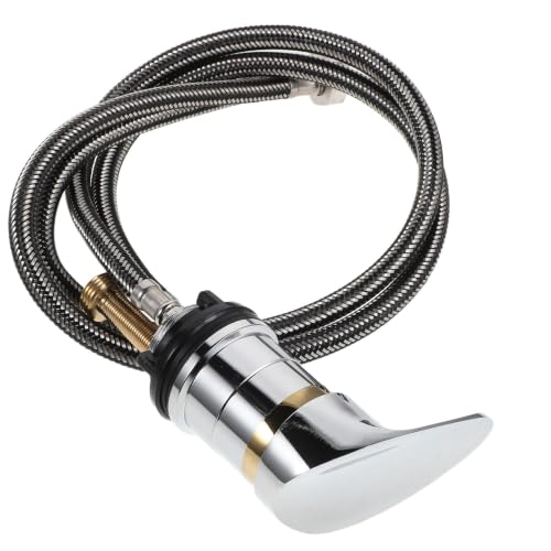 Grifo para lavabo de peluquería MAGICLULU con cuello alto y control de temperatura 2