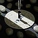Hicarer Pendulum Board for Divination Moon Phase Pendulum Board Dowsing Divination Metaphysical Message Wood Carven with Crystal Dowsing Necklace Witchcraft Wiccan Altar Supplies, 4 Inch