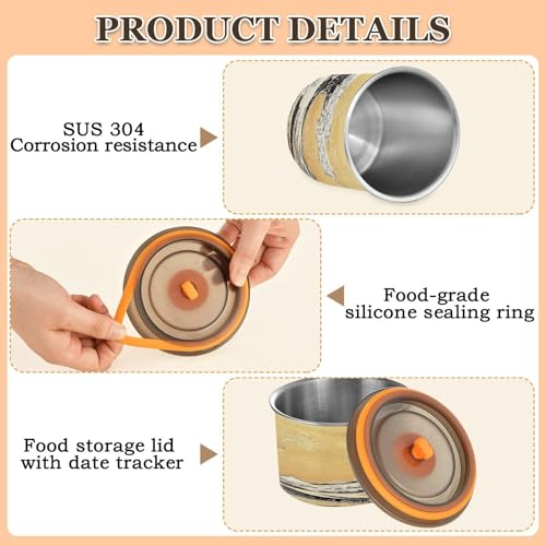 Contenedor hermético de acero para café 17oz miniatura 5