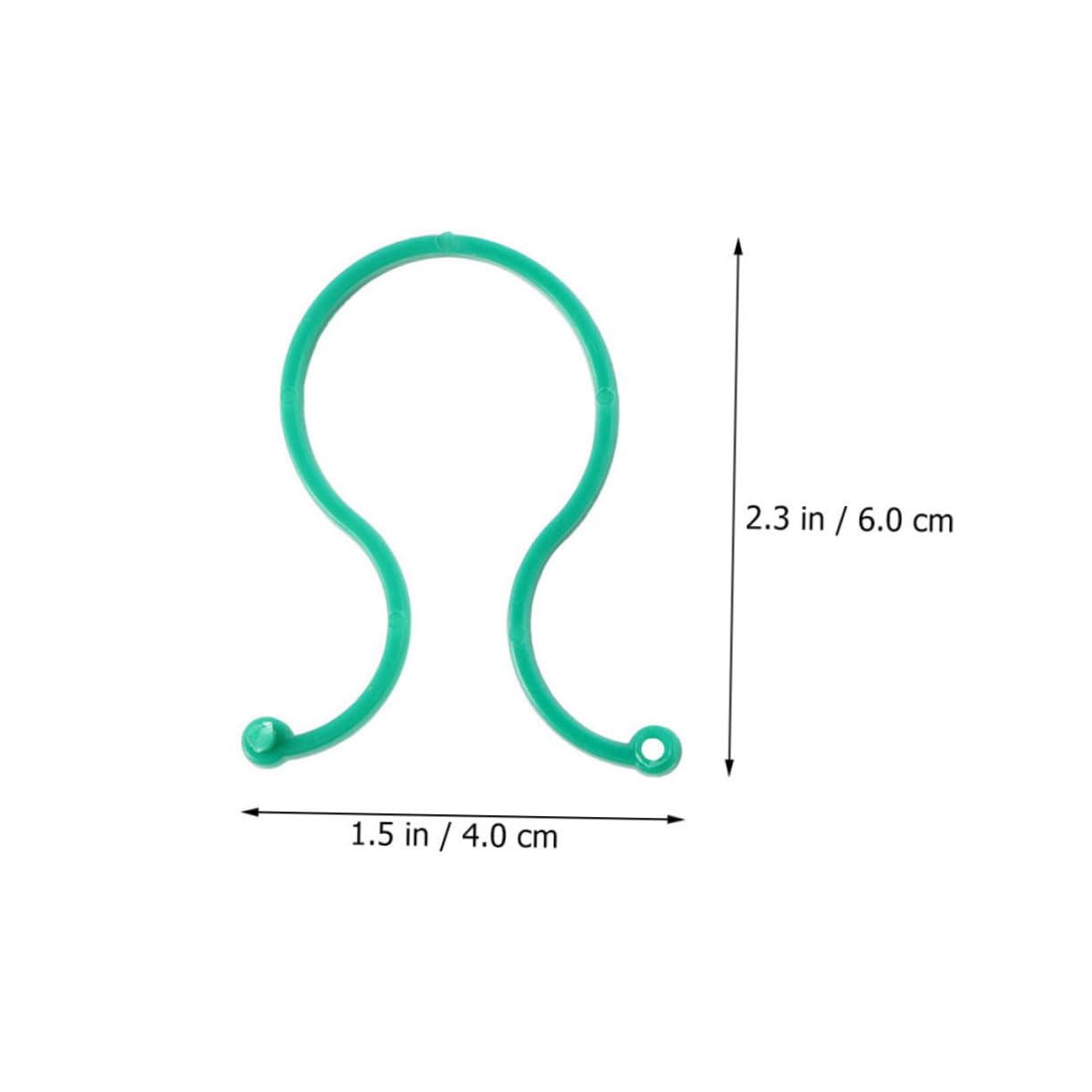 VANZACK 5 Sätze Pflanzenclip Gartenbefestigung Gartenpflanzenclips Stützen Pflanzenständer Pflanzenclips Clips Große Gartenbefestigungspfähle Reben Gartenstammclips Grüner 100 Stück * 5