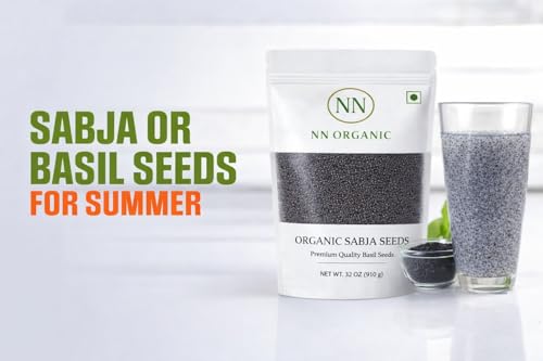 Image of Basil Seeds | Sabja, Takmuria Seed For Eating | Gluten Free Tulsi Seeds | Rich in Omega 3, Fibre, Vitamins & Minerals