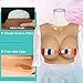 SALANE Breastplate Silicone Round Collar Breast Plates C-G Cup Breast Forms for Crossdressers Drag Queen Transgender (G-Cup (self), Tan color)