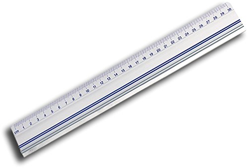 Wedo Règle de coupe avec bord en acier et insert en caoutchouc antidérapant, 30cm, 1