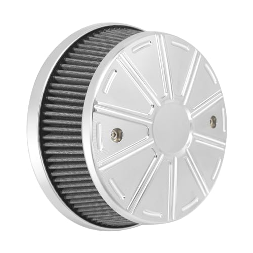 HUISI Motorrad CNC-Luftfilter-Ansaugreiniger mit hohem Durchfluss, passend for Indian Roadmaster Dark Horse Springfield Chief Vintage Chieftain ab 2014.(Air Filter B)